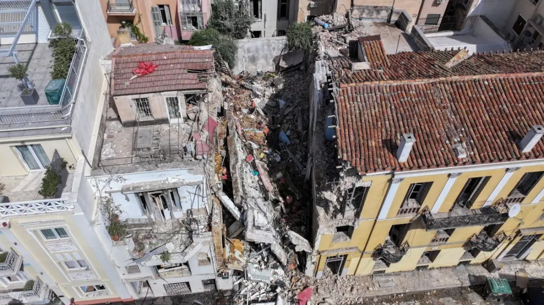 Blast in Athens' Plaka district leaves five missing, including three tourists in a holiday rental