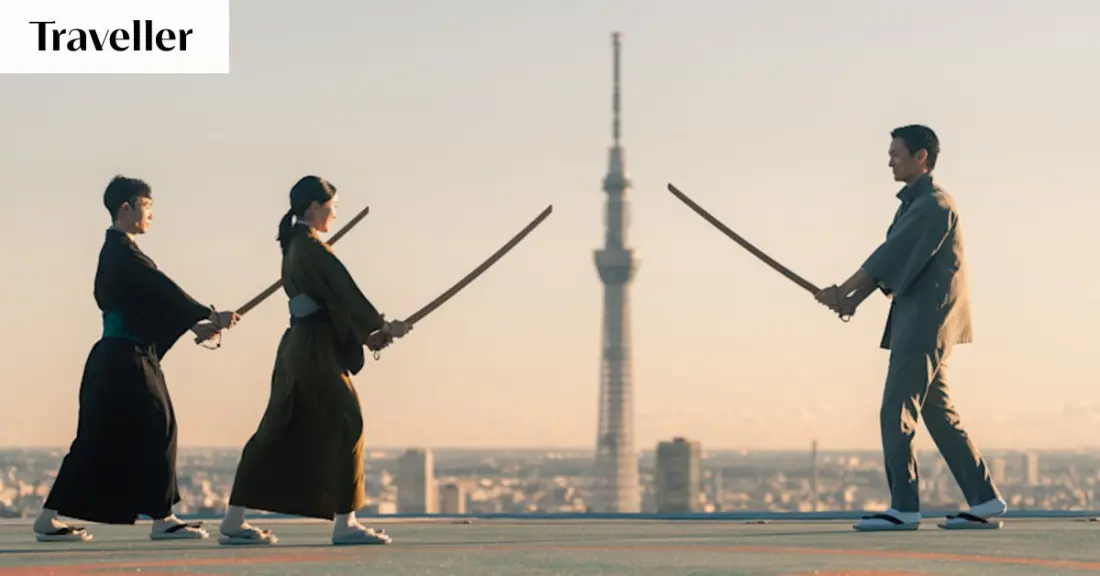 Sword fighting on a Tokyo helipad: the samurai sunrise class 24 storeys up