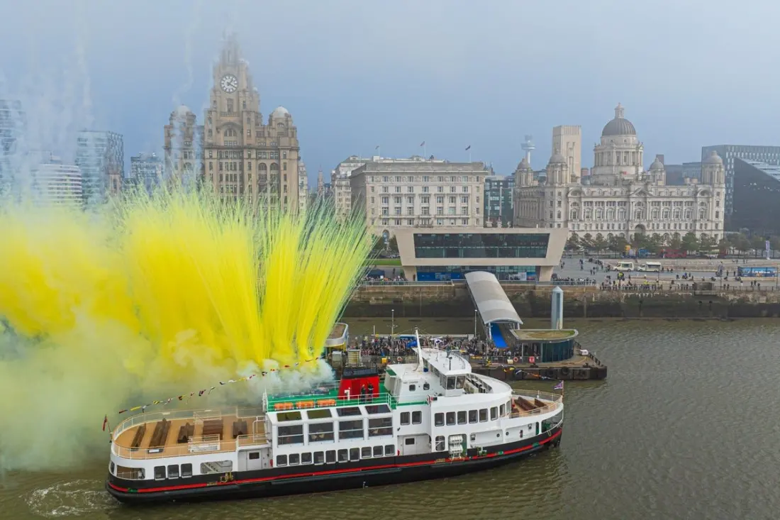 Royal Daffodil: Mersey Ferries' first new boat in 60 years takes to the water