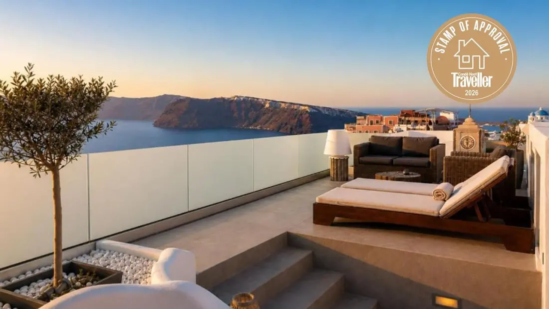 The Museum Project: Santorini's peach-pink captain's house hiding a quiet Oia
