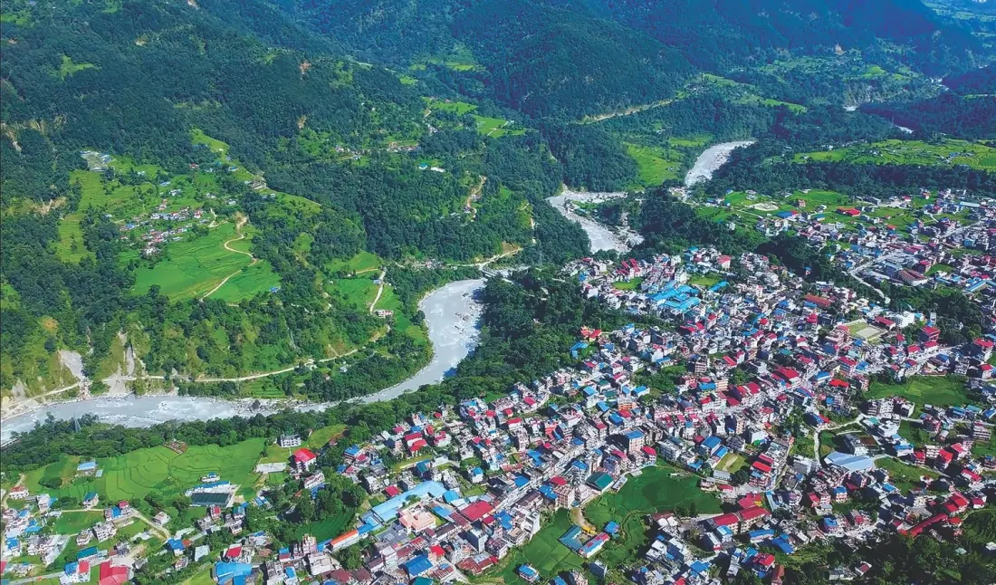 After Nepal's Bhote Kosi flood, which riverside towns are on the risk list?