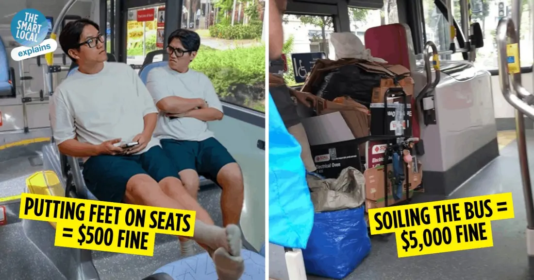 Feet on the Seat Could Cost You $500: Singapore's Public Bus Rules, Explained
