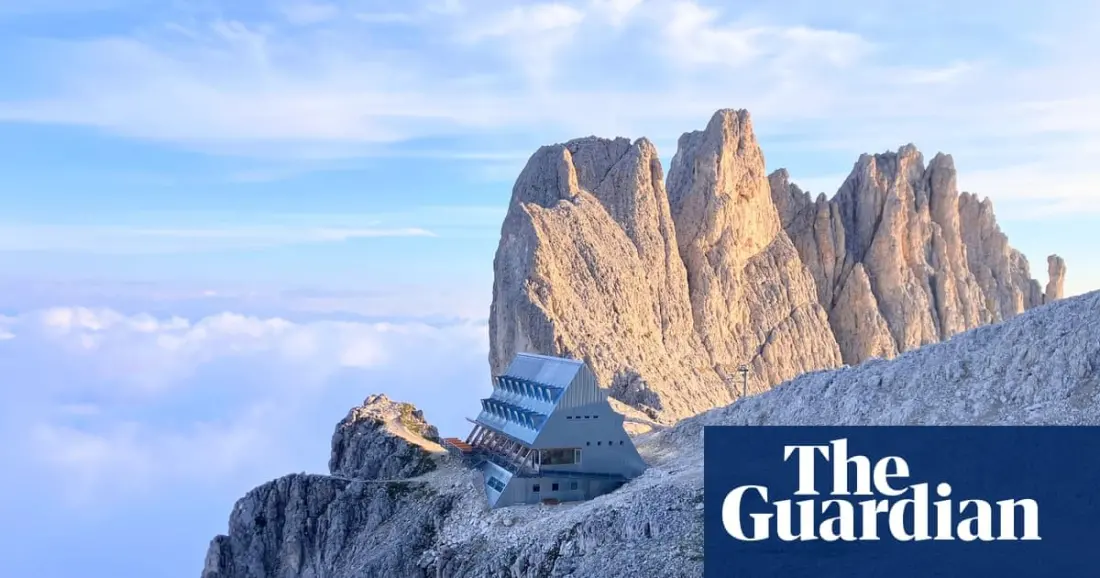 Santnerpass Hut: the steel-clad Dolomites refuge that looks like a Bond villain's lair