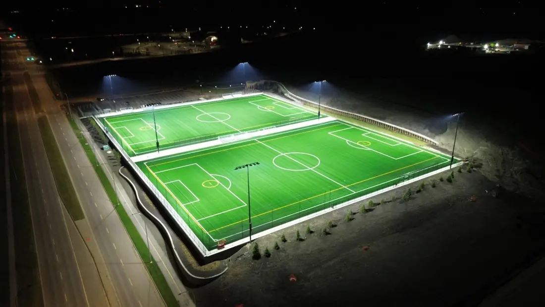 Calgary's new $26-million Rocky Ridge Athletic Park opens with floodlit turf fields