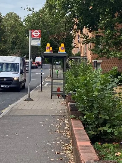 Four Traffic Cones, One Bus Stop: A Tiny Art Mystery in Brockley