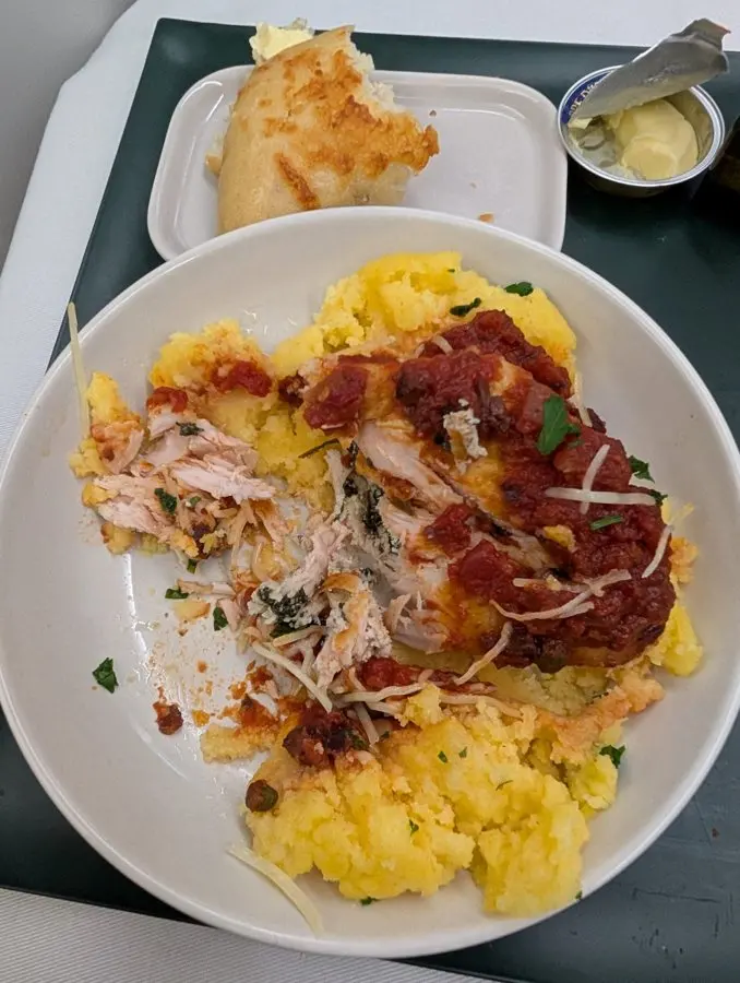 Alaska's New Seattle–Rome Flight: A Great Seat Let Down by the Food