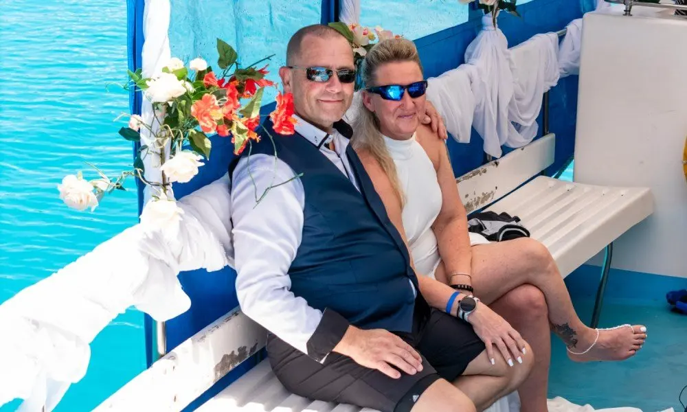 A silver anniversary, celebrated underwater at a Maldives resort