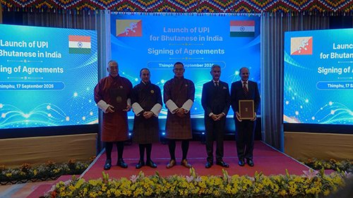 Bhutanese travellers can now pay by QR code across India via UPI