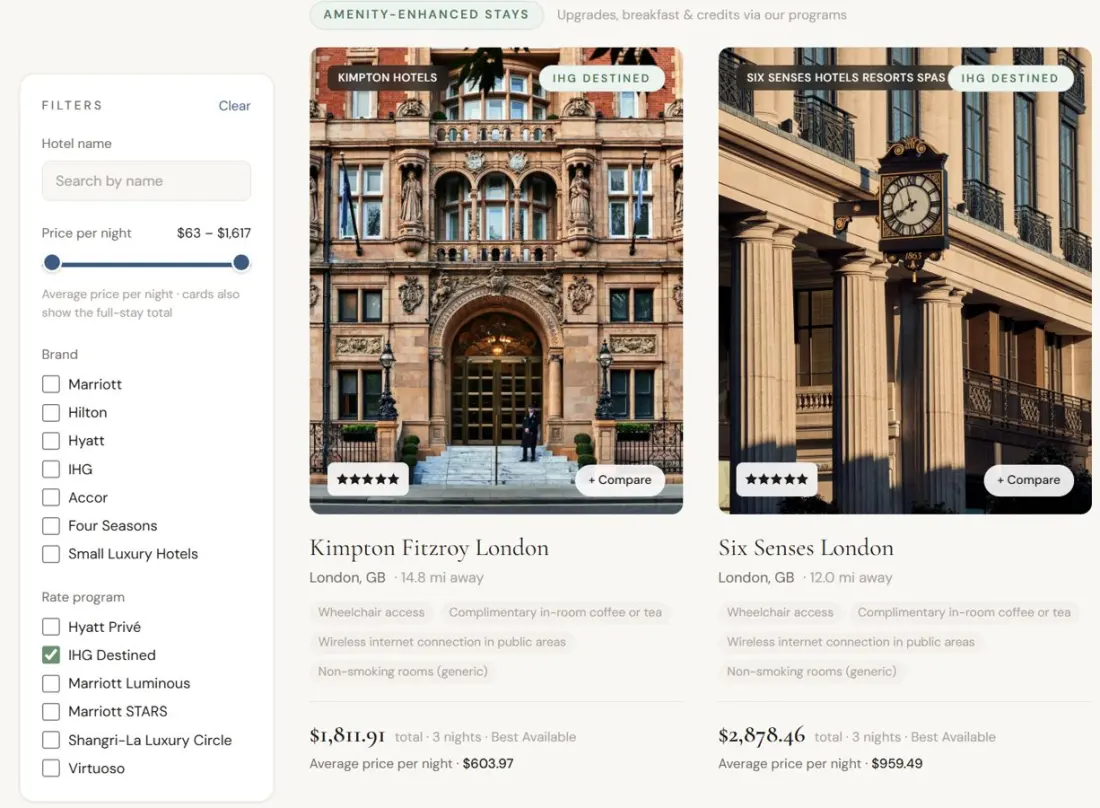 IHG Destined: the free-perks programme most luxury travellers have never heard of