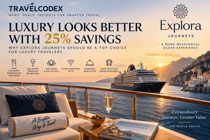 Explora Journeys private fares cut up to 25% off luxury sailings worldwide
