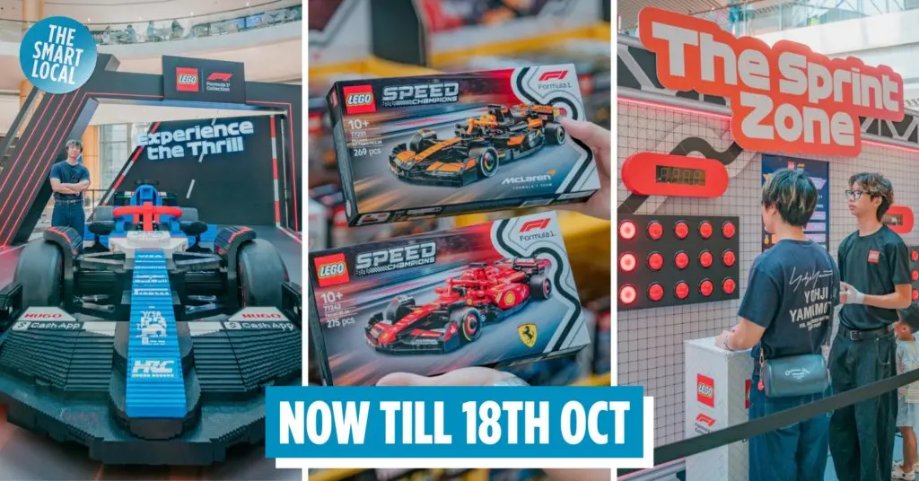LEGO F1 pop-up lands at Suntec City with a life-sized race car and freebies