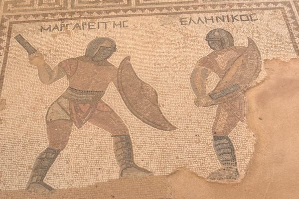 The 3rd-Century Mosaic at Kourion That Names Cyprus's Gladiators