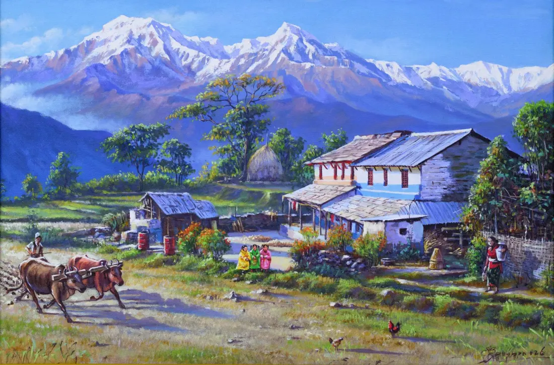 Buy Original Nepali Art Under Rs20,000 and Help Flood Survivors Rebuild