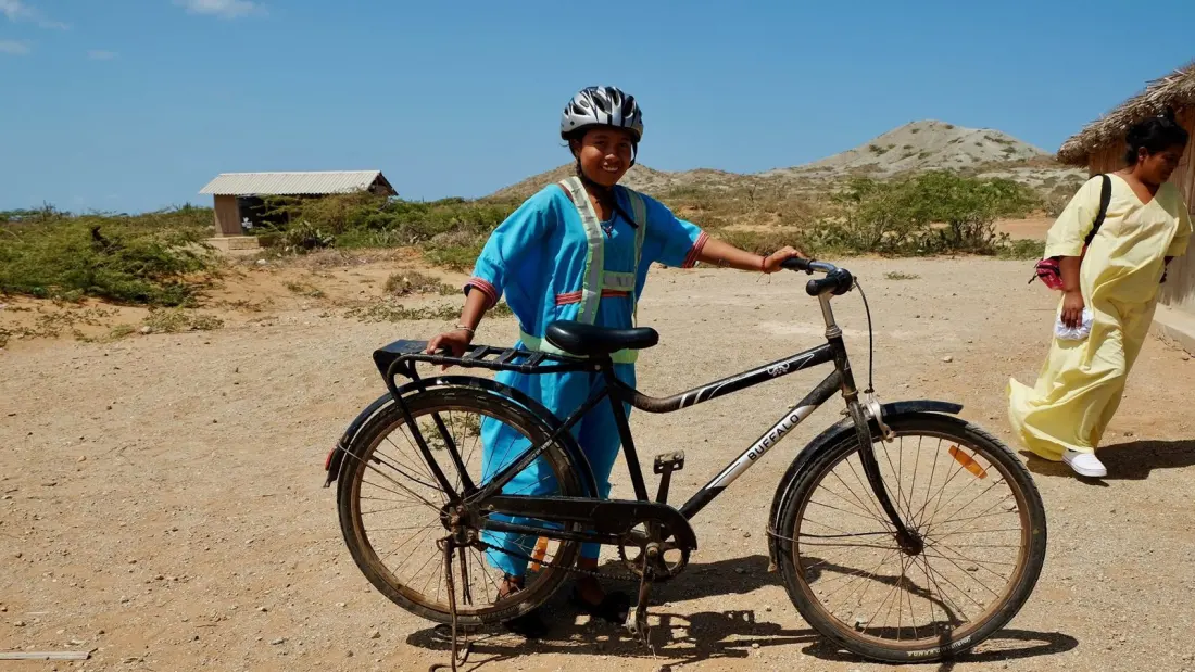 In Colombia's La Guajira desert, bicycles are rewriting the future for Wayuu girls