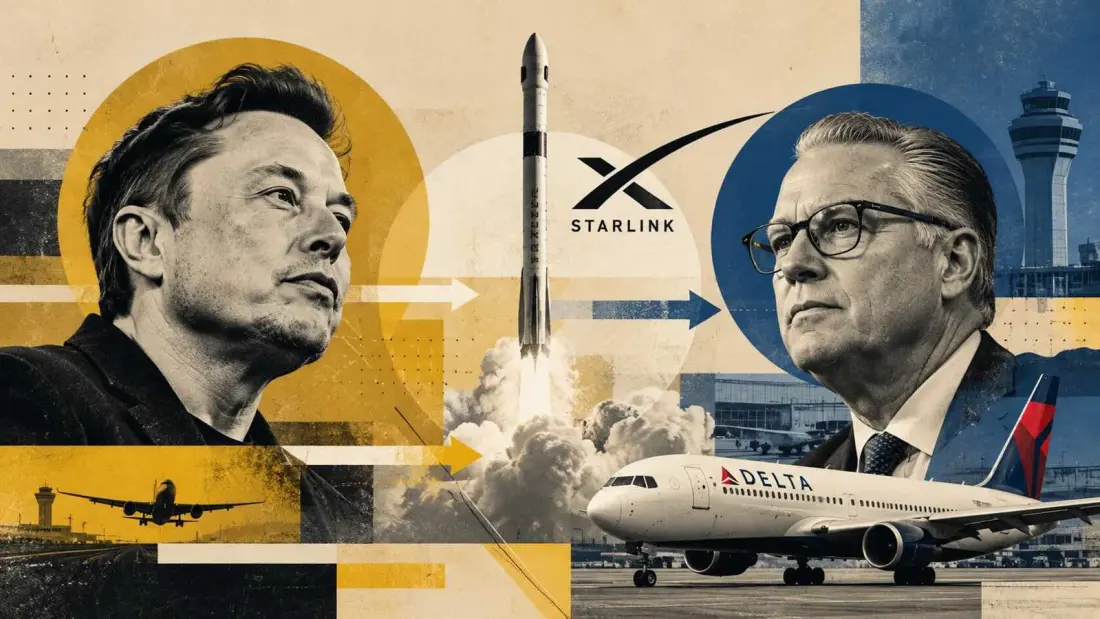 Delta's CEO Explains Why the Airline Skipped Starlink — and Elon Musk Is Not Taking It Well