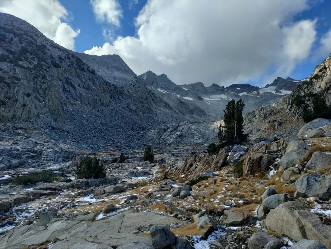 Over Donahue Pass: First Days on the Trail Out of Lyell Canyon, Graupel Included