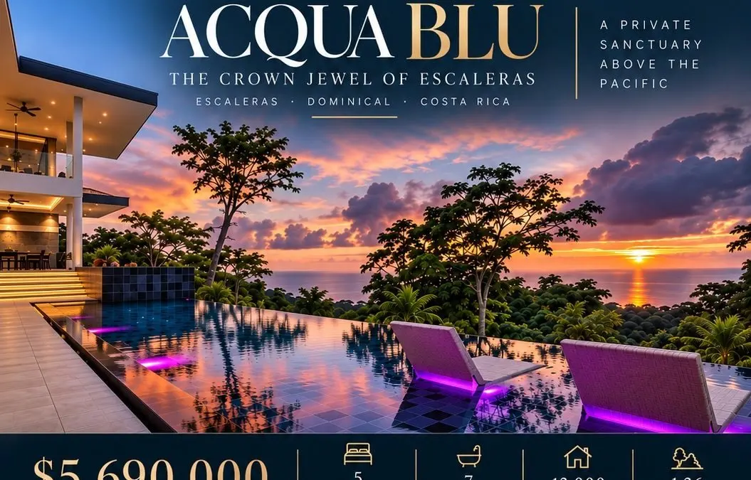 Acqua Blu: A $5.69 Million Glass-and-Jungle Estate Above Costa Rica's Pacific