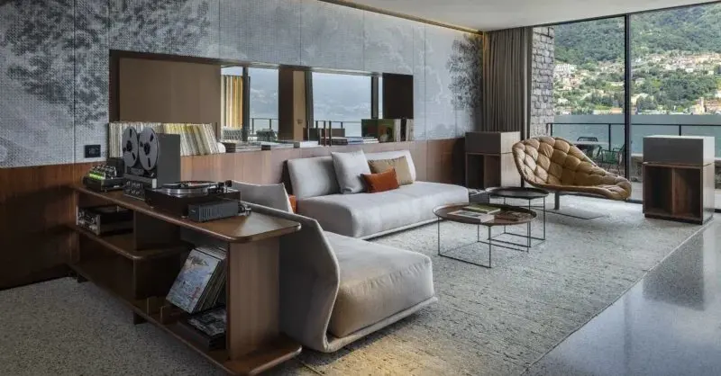 Lake Como's Il Sereno Turns Its Biggest Suite Into a Vinyl Lover's Dream